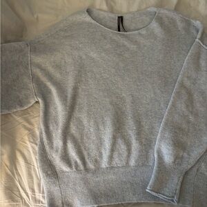 Anthropologie Soft Ice Blue Haley Boat-Neck Sweater